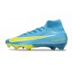Scarpe Nike Mercurial Superfly 10 Elite FG Blu Giallo