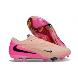 Scarpe da Calcio Nike Phantom 6 Elite Low FG Rosa Nero