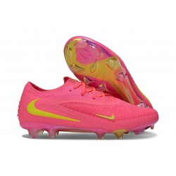 Scarpe da Calcio Nike Phantom 6 Elite Low FG Rosa Giallo