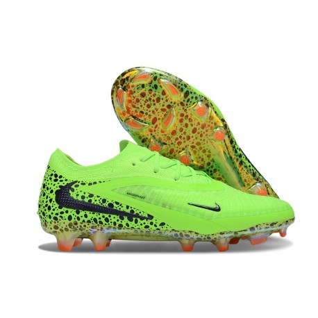 Scarpe da Calcio Nike Phantom 6 Elite Low FG Verde Nero