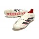 adidas Predator Elite 25 Senza Lacci FG Bianco Off Nero Core Rubino Puro