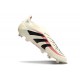 adidas Predator Elite 25 Senza Lacci FG Bianco Off Nero Core Rubino Puro
