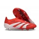 adidas Predator Elite 25 Senza Lacci FG Rosso Lucido Bianco Nero