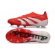 adidas Predator Elite 25 Senza Lacci FG Rosso Lucido Bianco Nero