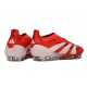 adidas Predator Elite 25 Senza Lacci FG Rosso Lucido Bianco Nero