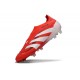 adidas Predator Elite 25 Senza Lacci FG Rosso Lucido Bianco Nero