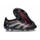 adidas Predator Elite 25 Senza Lacci FG Nero Grigio 4 Rosso Lucido
