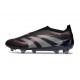 adidas Predator Elite 25 Senza Lacci FG Nero Grigio 4 Rosso Lucido