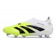 adidas Predator Elite 25 Senza Lacci FG Bianco Nero Limone Lucido