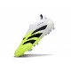 adidas Predator Elite 25 Senza Lacci FG Bianco Nero Limone Lucido