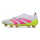 adidas Predator Elite 25 Senza Lacci FG Bianco Rosa Lucido Limone Lucido