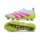 adidas Predator Elite 25 Senza Lacci FG Bianco Rosa Lucido Limone Lucido