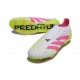 adidas Predator Elite 25 Senza Lacci FG Bianco Rosa Lucido Limone Lucido