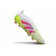 adidas Predator Elite 25 Senza Lacci FG Bianco Rosa Lucido Limone Lucido