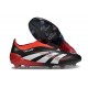 adidas Predator Elite 25 Senza Lacci FG X MOMENTS Nero Bianco Rosso Vivido