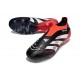 adidas Predator Elite 25 Senza Lacci FG X MOMENTS Nero Bianco Rosso Vivido