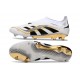 adidas Predator Elite 25 Senza Lacci FG Ftwr Bianco Nero Oro Met