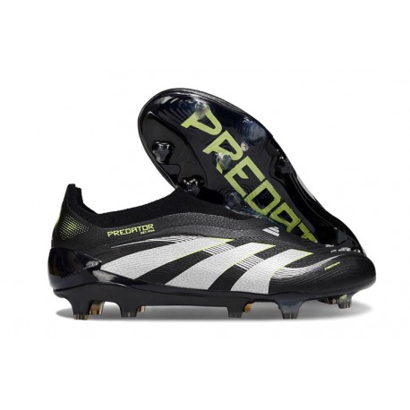 adidas Predator Elite 25 Senza Lacci FG Nero Bianco Giallo
