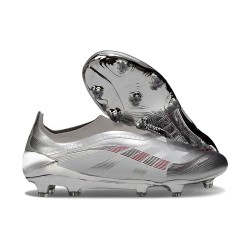 adidas Predator Elite 25 Senza Lacci FG Argento Grigio
