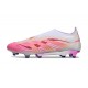 adidas Predator Elite 25 Senza Lacci FG Rosa Bianco