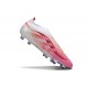 adidas Predator Elite 25 Senza Lacci FG Rosa Bianco