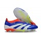 adidas Predator Elite 25 Senza Lacci FG Blu Lucido Ftwr Bianco Rosso Solare