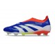 adidas Predator Elite 25 Senza Lacci FG Blu Lucido Ftwr Bianco Rosso Solare