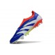 adidas Predator Elite 25 Senza Lacci FG Blu Lucido Ftwr Bianco Rosso Solare