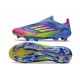adidas F50+ Senza Lacci FG Blu Fusion Limone Lucido Rosa Lucido
