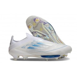 adidas F50+ Senza Lacci FG Bianco Perla Metallico