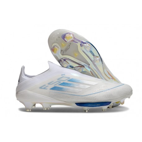 adidas F50+ Senza Lacci FG Bianco Perla Metallico