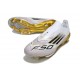 adidas F50+ Senza Lacci FG Bianco Nero Core Oro Met