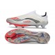 adidas F50+ Senza Lacci FG MESSI Ftwr Bianco Rosso Lucido Argento Metallico