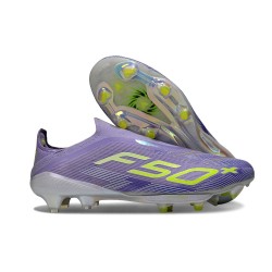 adidas F50+ Senza Lacci FG Viola Tone Limone Lucido Viola Rush