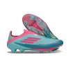 adidas F50+ Senza Lacci FG Messi Flash Acqua Rosa Lucido Ciano Lucido