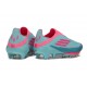 adidas F50+ Senza Lacci FG Messi Flash Acqua Rosa Lucido Ciano Lucido