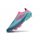 adidas F50+ Senza Lacci FG Messi Flash Acqua Rosa Lucido Ciano Lucido