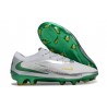 Scarpe da Calcio Nike Phantom 6 Elite Low FG Bianco Argento Verde