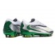 Scarpe da Calcio Nike Phantom 6 Elite Low FG Bianco Argento Verde