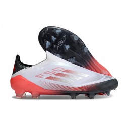Scarpe adidas F50 Elite Laceless FG Bianco Nero Rosso
