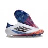 Scarpe adidas F50 Elite Laceless FG Blanc Noir Rouge Vif