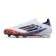 Scarpe adidas F50 Elite Laceless FG Blanc Noir Rouge Vif