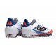 Scarpe adidas F50 Elite Laceless FG Blanc Noir Rouge Vif