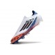 Scarpe adidas F50 Elite Laceless FG Blanc Noir Rouge Vif