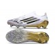 Scarpe adidas F50 Elite Laceless FG Bianco Nero Core Oro Met