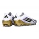 Scarpe adidas F50 Elite Laceless FG Bianco Nero Core Oro Met