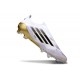 Scarpe adidas F50 Elite Laceless FG Bianco Nero Core Oro Met