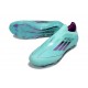 Scarpe adidas F50 Elite Laceless FG Blu Nero