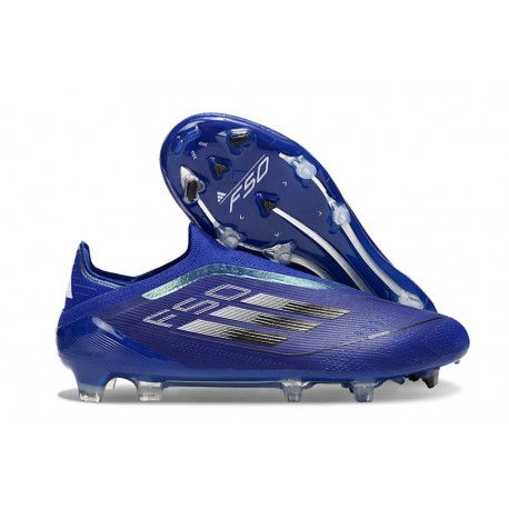 Scarpe adidas F50 Elite Laceless FG Blu
