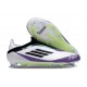 Scarpe adidas F50 Elite Laceless FG X Messi Ftwr Bianco Nero Core Unity Viola